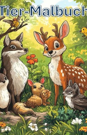 Tier-Malbuch: 50 heimische Tiere aus Deutschland